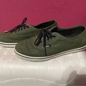 Vans Green Canvas Sneakers Classic Style